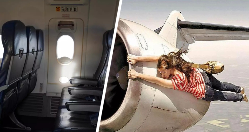 Российский турист попытался открыть дверь и выйти из самолета во время полёта: лайнер потерял двигатель, и его преследовали истребители