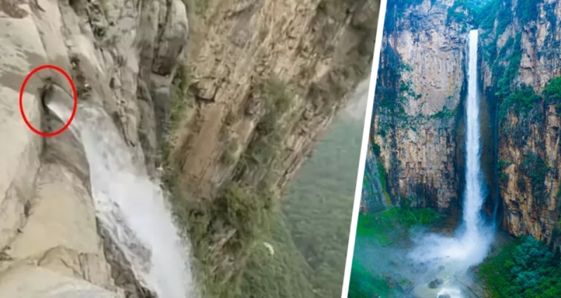 Турист в Китае был шокирован, когда узнал горькую правду о самом высоком водопаде в Поднебесной