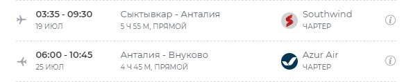 Отдых в Турции: чартерные программы в Анталью из Архангельска и Сыктывкара завершатся досрочно