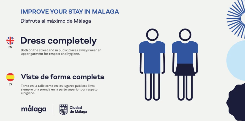 Отдых в Испании – 2024: в Малаге установили плакаты для туристов