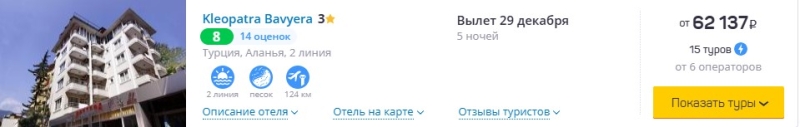 Отдых в Турции: новогодние туры на регулярных рейсах предлагаются дешевле чартерных