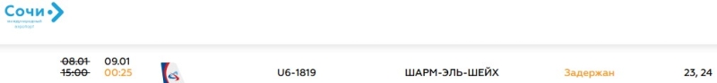 Отдых в Египте: туристы вылетят в Шарм-эль-Шейх из Сочи на 9 часов позже расписания